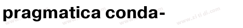 pragmatica conda字体转换
